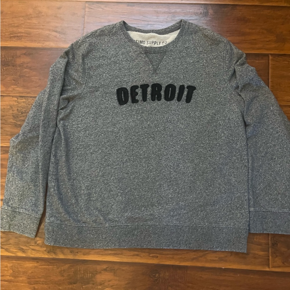 Detroit Mossimo Supply Co. Charcoal Sweatshirt size XXL